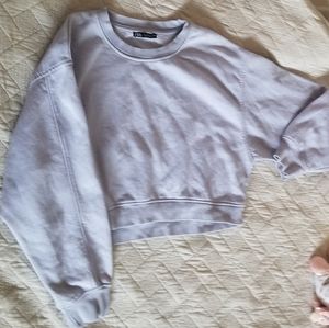 Lavender cropped sweatshirt